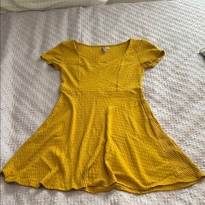 Alya Mustard Yellow Casual Dress